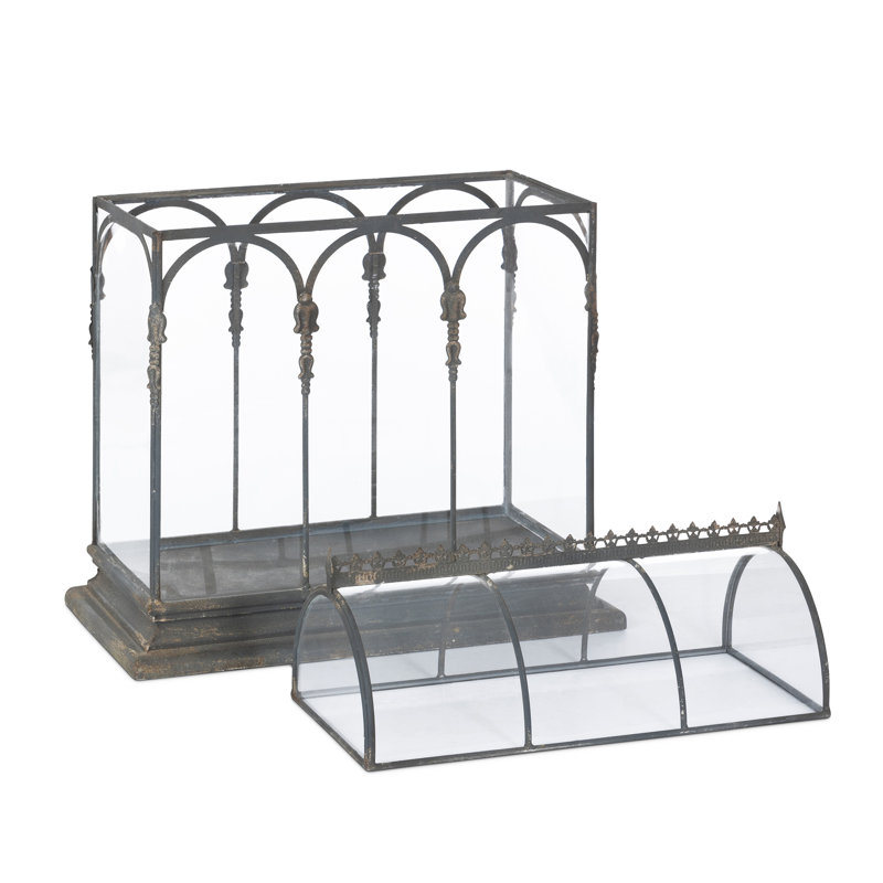 Garden Floral 22.05'' x 12.6'' x 25.2'' Reptile Terrarium