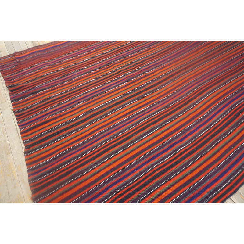 One-of-a-Kind 4'0" x 4'0" Square Flatweave Area Rug