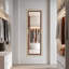 Miroir de luxe rectangulaire en métal doré Choi