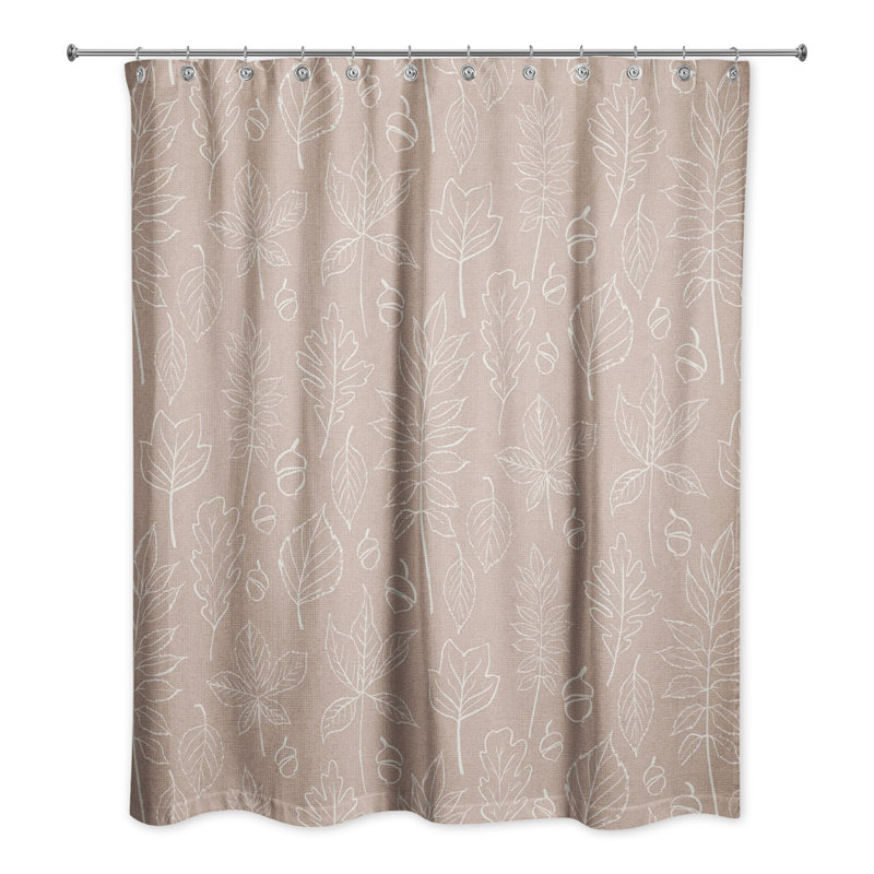 Rideau de douche simple Monastiri, Vieux rose