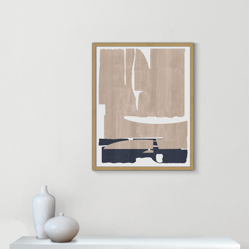 Impression «Deep Golden Brown I» par Cartissi, 23.5'' W x 29.5'' H, Framed Print, Natural Woodgrain