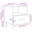 40cm W Manufactured Wood Bedside Table-1241678490