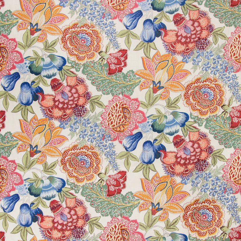 Grand Bazaar Karabali 100% Linen Fabric, Jewel