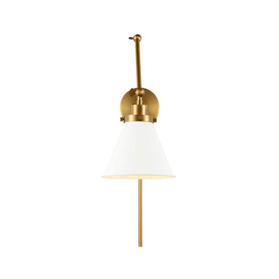 Single Light Dimmable Swing Arm Sconce