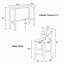 Ensemble de salle à manger rectangulaire en bois de style campagnard de 122 cm (48 po) avec 2 chaises, idéal pour la cuisine, le coin repas et les petits espaces.-6510409-6510450