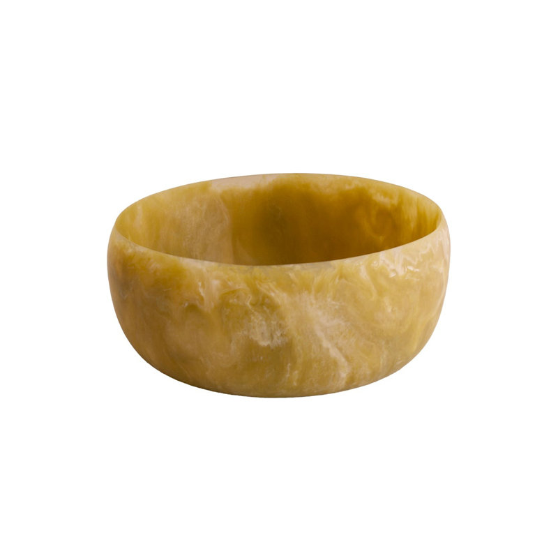 Grand bol rond en résine sorbet, Matcha