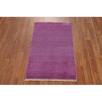 Tapis oriental mauve contemporain Gabbeh 2x3