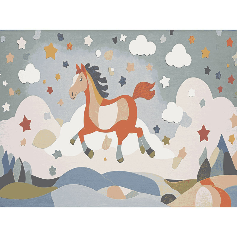 Tapis pour enfants East Urban Home, Rectangle 8 pi x 12 pi