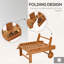 Méridienne inclinable avec roues Outsunny