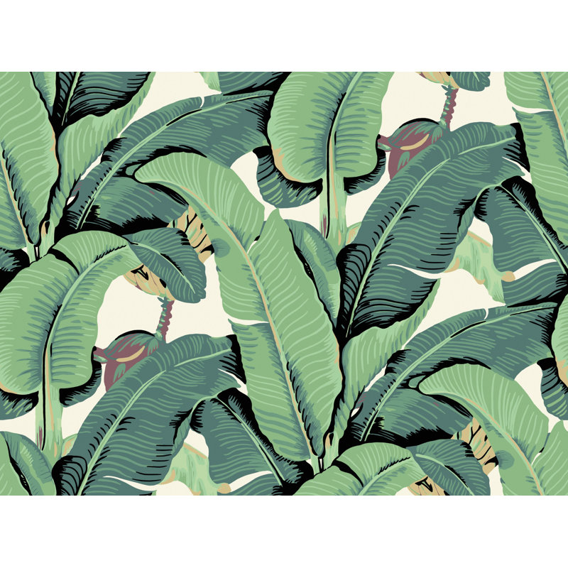 Hinson Icons Floral Wallpaper Roll, Green