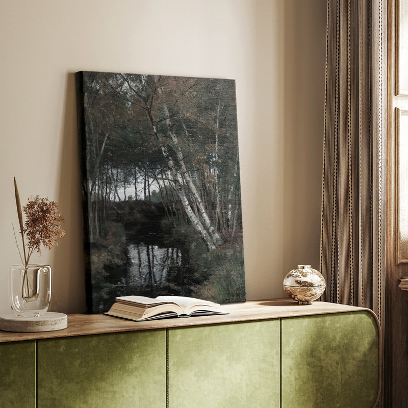 Paysage rétro Cxxvi - galerie Cavas enveloppé, H 48 po x l 32 po