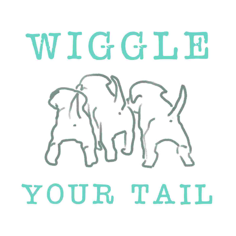 " Wiggle Your Tail " Painting Print, 12" H x 12" W x 1.25"D