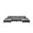 U-shaped Sectionals (Dark Gray)