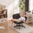 Cross-Legged Home Office Chair with Dynamic Airbag Back Support, Flip-Up Armrests-1327270906
