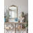 64x16.5x33.5" Three-Tiered Wooden Console Table with Cut-Out Patterns, Brown/White