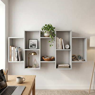 Michigamme 7 Piece Bracket Shelf