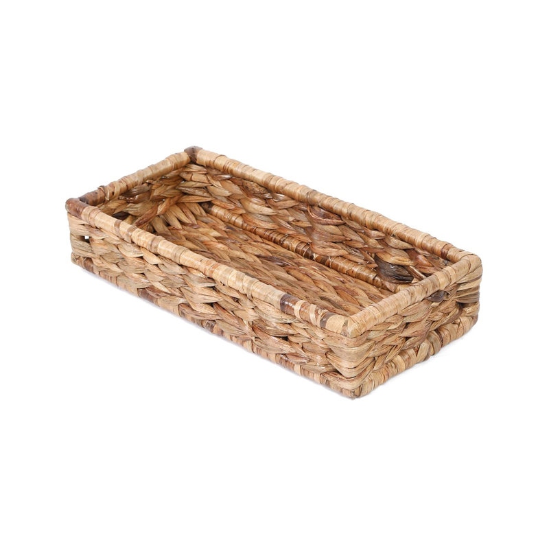 Rectangle Basket | Grass Fiber Basket | Decorative Tabletop Tray | Dinning Table Bread Basket