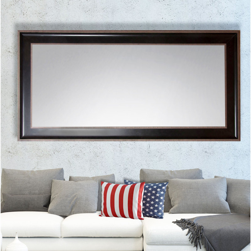 Abdelmalek Wood Flat Wall Mirror, 54.25" H x 37.75" W