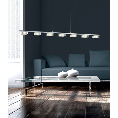 Luminaire suspendu linéaire pour îlot de cuisine 7 lumières del Abston