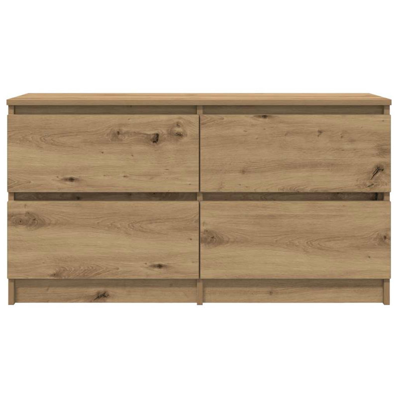 TV Cabinet 100X35x54 Cm Engineered Wood, Artisan Oak