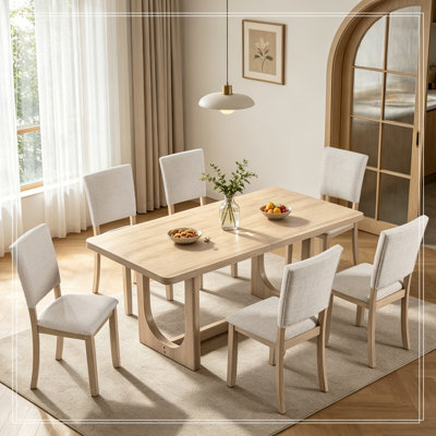 7 pièces Eastover avec 6 chaises rembourrées