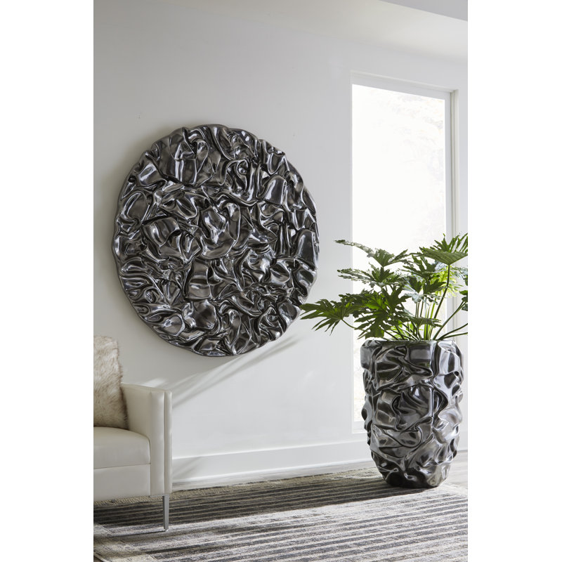 Drape Planter Gel Coat, Liquid Silver