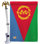 Double Sided 40 in. H x 28 in. W Polyester Flag set