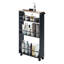 Tower Yamazaki Home Rolling Slim Storage Three Tier Utility Cart With Handle, Steel, Handle, Wheels-46492045
