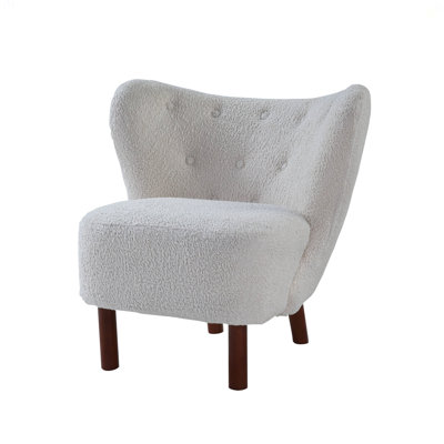 Modern Teddy Sherpa Accent Chair
