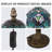 Peacock Stained Glass Table Lamp