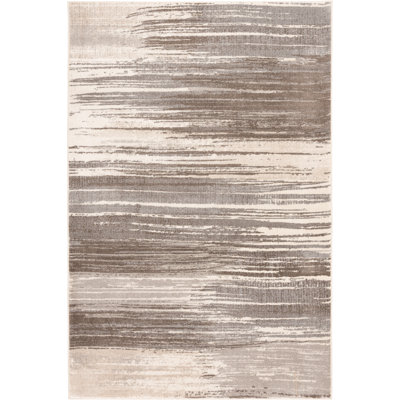 Bungalow Rose Orion Harpily Beige/Grey Abstract Indoor Polypropylene Area Rug