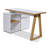 Hermie 55.12'' W L-Shaped Writing Desk with Cabinet