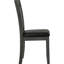 Deux chaises d'appoint - gris et noir, siège en mousse confortable pour la détente gris avec coussin à dossier ouvert