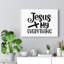 Jésus, mon tout, croix noire, art mural chrétien, verset biblique, prêt à accrocher-2028722521
