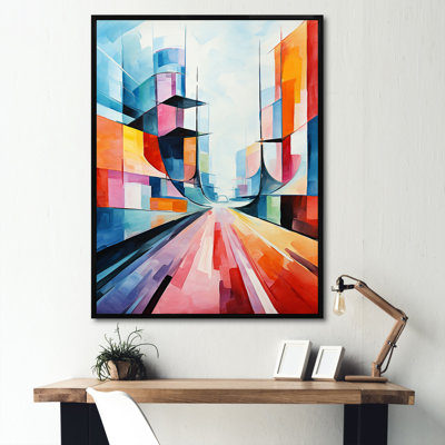 " Colorful Cubism 24Hrs Le Man Race Track V "