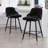 Swivel Upholstered 26"/29" Counter & Bar Stool With Solid Metal Frame and Velvet Back-1125635289-1125635295