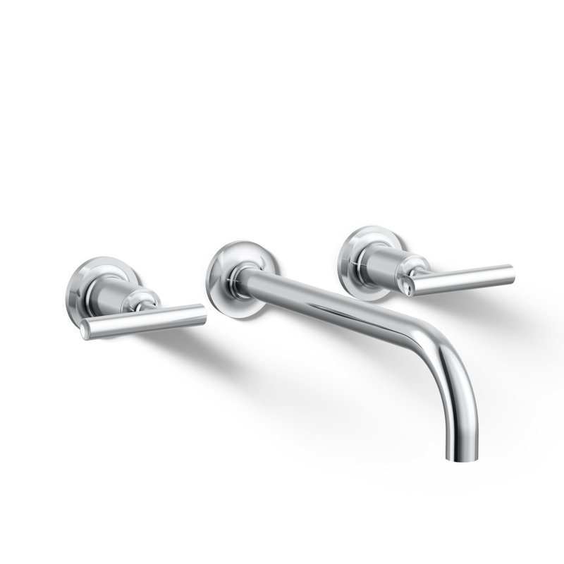 Purist® Wall Mounted Bathroom Faucet, Lever Handle, Polished Chrome