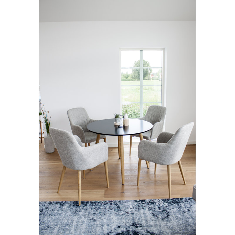 Australe 4 - Person Dining Set, Light Grey/Oak