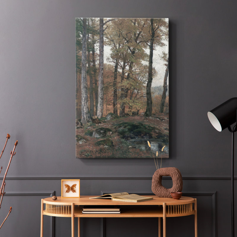 Paysage rétro CVII - galerie Cavas, H 27 po x l 18 po