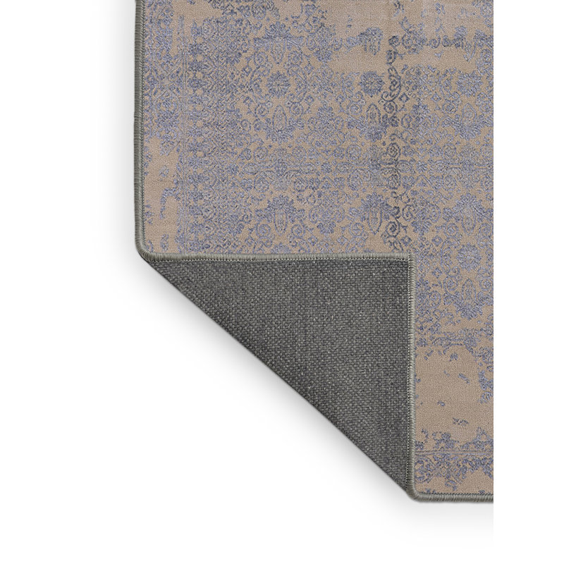 Tapis oriental bleu / beige, Rectangle 4 pi x 6 pi