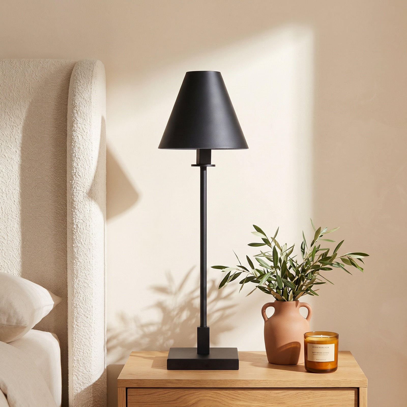 Svana Metal Buffet Lamp, Blackened Bronze