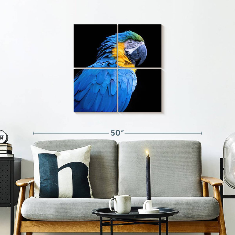 Brampt Neotropical Blue Macaw, 26" H x 26" W