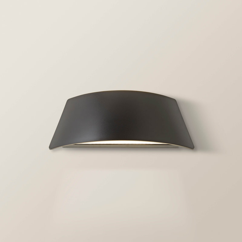 Deneesha Matte Black 8cm H Integrated LED Outdoor Sconce