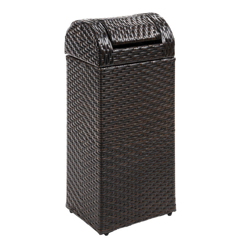 Poubelle escamotable Darla, 14,27 gal, Brun