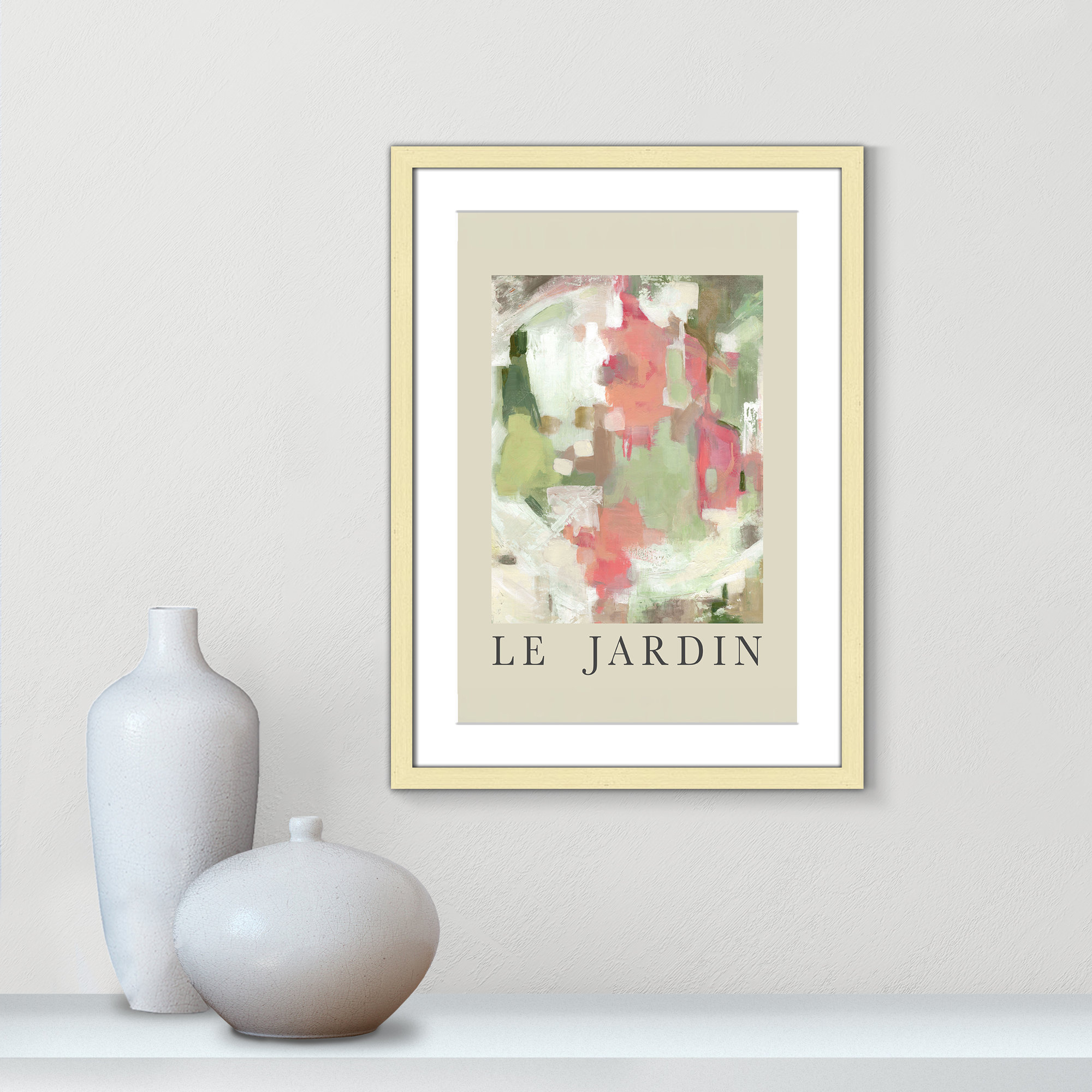 Botanical Poster Collection " Le Jardin " by Carol Robinson, Gold Single Picture Frame, 23" H x 17" W x 1.25" D, Yes