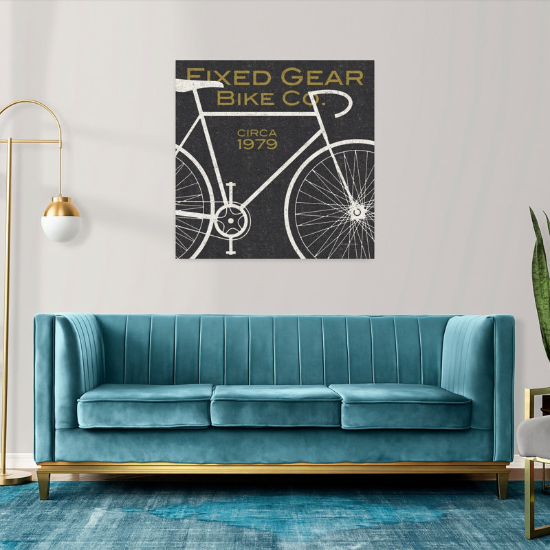 Fixed Gear Bike Co, art contemporain, H 36 po x l 36 po