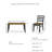 Dorlies 6 - Person Four Leg Dining Set