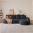 Boneless Modern Curved sofa ,Chenille Upholstered Sectional Sofa Couch Set,Modular 108.5" L Shaped Sectional Living Room Sofa Set With 3 Pillows,Free Combination Sofa Couch for Living Room,Bedroom-616324867-616325118
