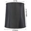 Abat-jour tambour en métal H 15 po x l 14 po (à visser)-35616498