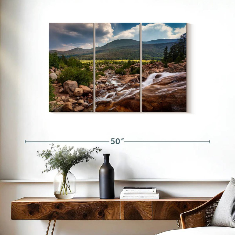 Alvord Rocky Mountains Park Stream, 24" H x 38" W